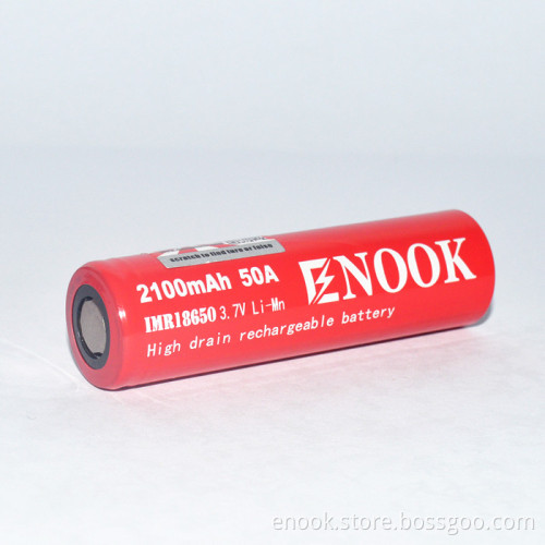 Enook 2100mAh 18650 Battery 3.7V